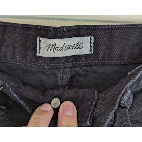 Madewell The Perfect Vintage Jean in Black Knee Slit Edition Size 27 - Picture 8 of 10